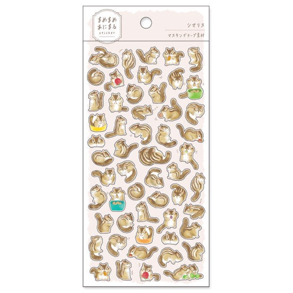 Mind Wave Mame-Mame Animal Sticker: Chipmunk