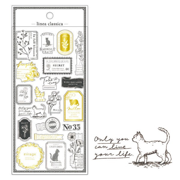 Mind Wave Linea Classica Sticker: Cat