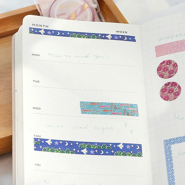 BGM Life Washi Tape: Seabed