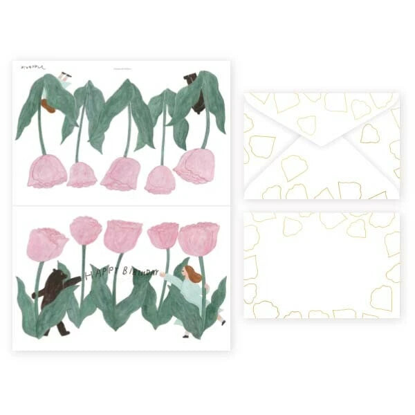 Cozyca x Necktie Letter Set: Happy Birth Day (Tulip)