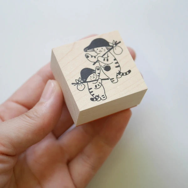 4leg Mushroom Cat Stamp: See You Soon!