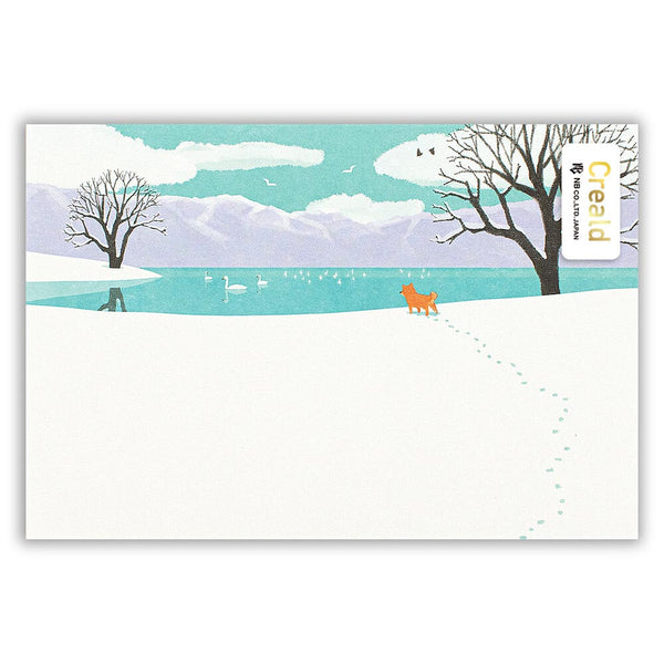 Ryuki Fukao Postcard: Winter and Grass