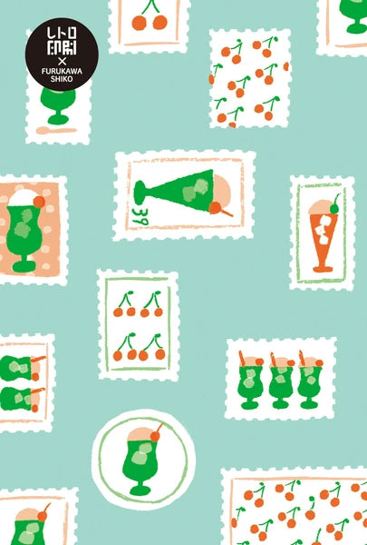 Furukawa Shiko Retro Jam Postcard: Cream Soda