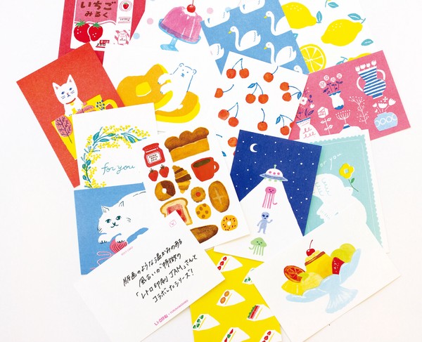 Furukawa Shiko Retro Jam Postcard: Flower and Bird