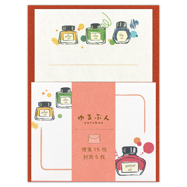 Yurubun Mini Letter Set: Fountain Pen Ink