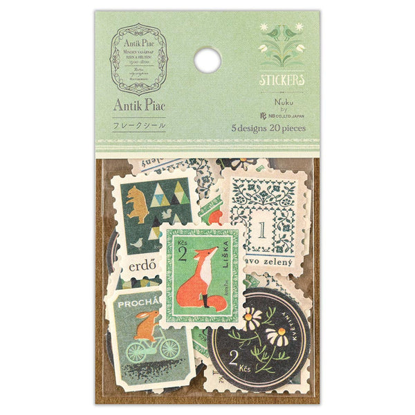 Antik Piac Flake Sticker: Verde