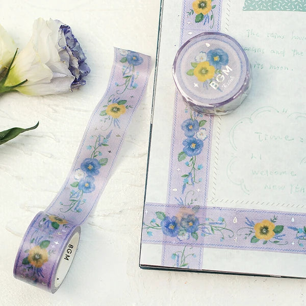 BGM Stitchwork Ribbon Washi Tape: Violet