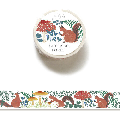 Sotlight Cheerful Forest Washi Tape: Squirrel