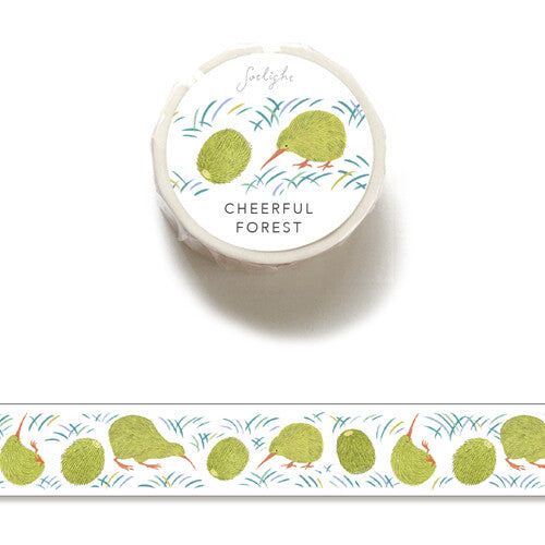 Sotlight Cheeful Forest Washi Tape: Kiwi Bird