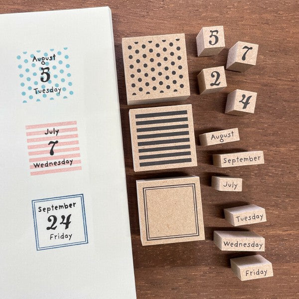 Stamp Marche: Days of Week (Set of 7)