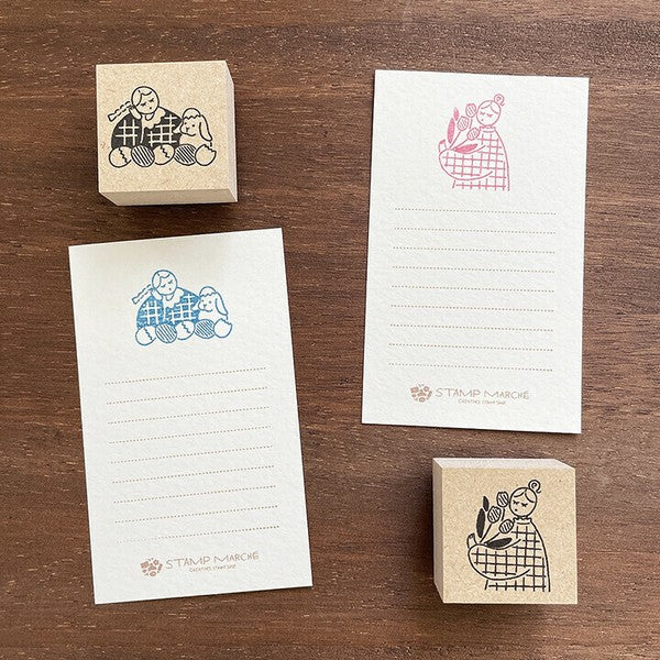 Stamp Marche: Marle Tulips