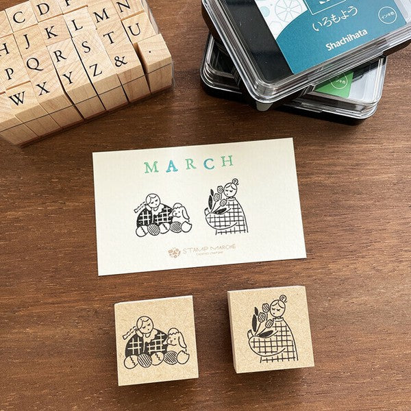 Stamp Marche: Marle Tulips