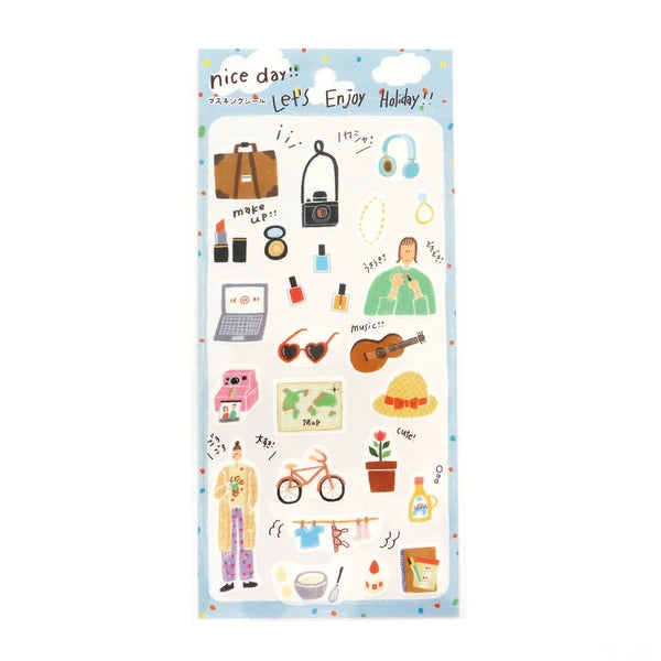 Kamiiso Sansyo Sticker: Let's Enjoy Holiday