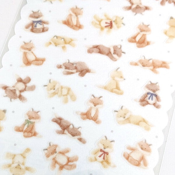 Mind Wave Plush Stickers: Kitsune