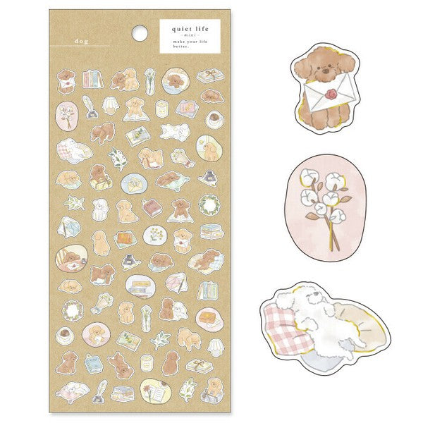 Mind Wave Quiet Life Mini Sticker: Dog