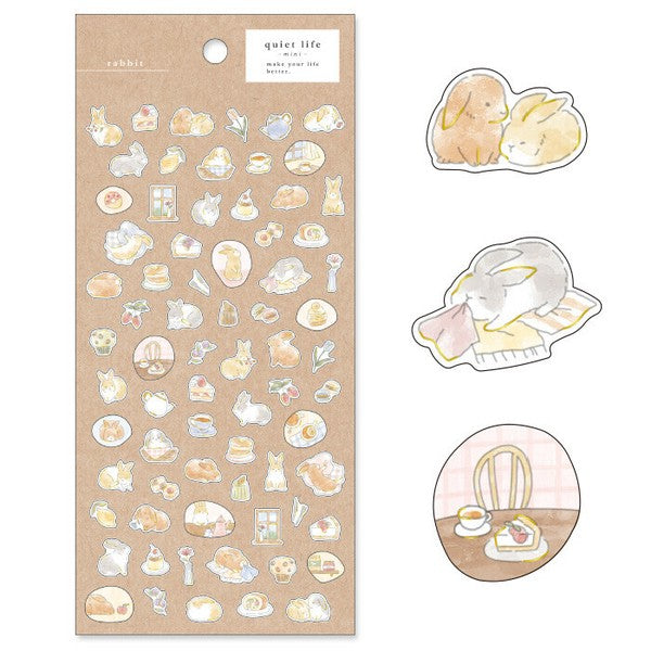 Mind Wave Quiet Life Mini Sticker: Rabbit