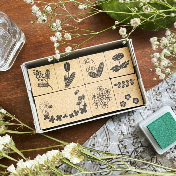 Stamp Marche x Emi Nakano Stamp Box: Spring Flowers and Plants