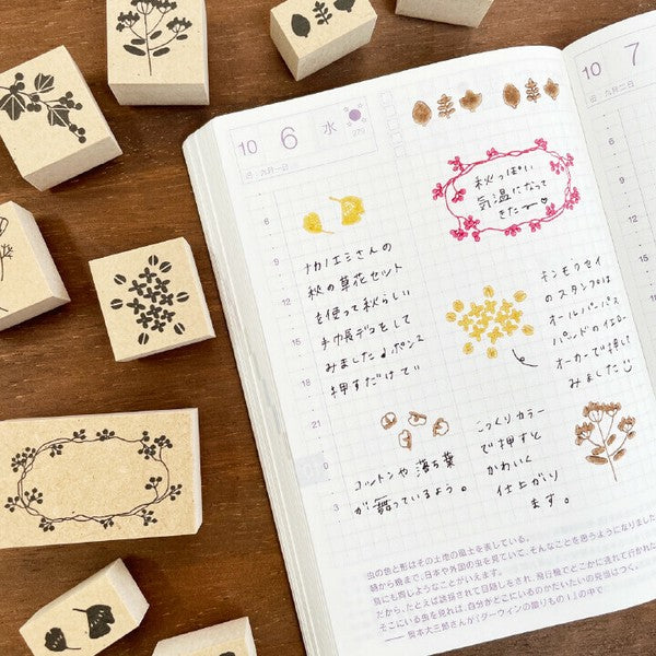 Stamp Marche x Emi Nakano Stamp Box: Autumn Flowers and Flowers