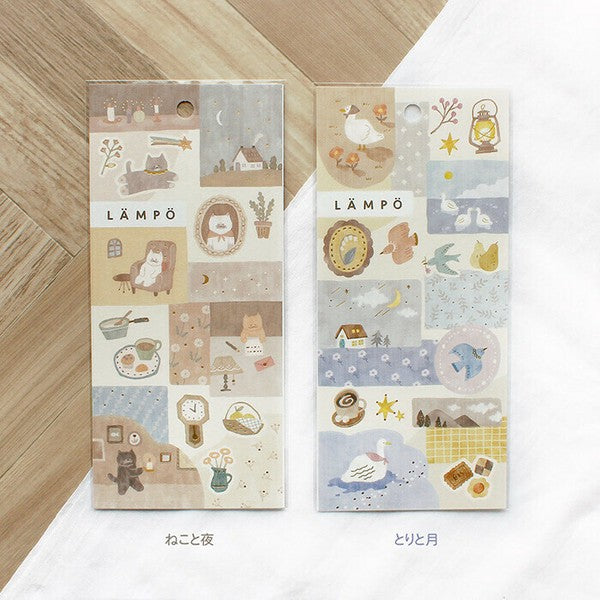 Mind Wave Lampo Sticker: Moon with Bird