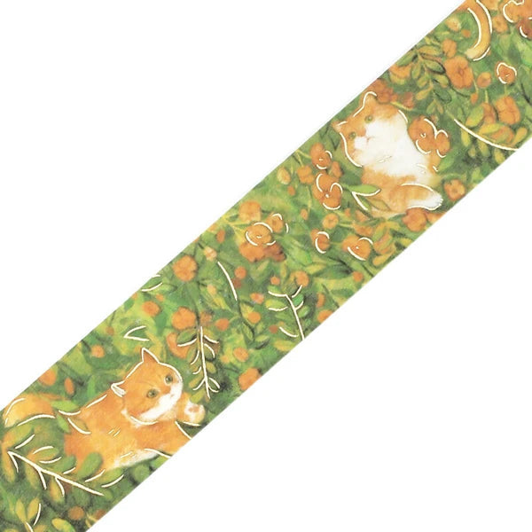 BGM Flowers and Cats Washi Tape: Find Me