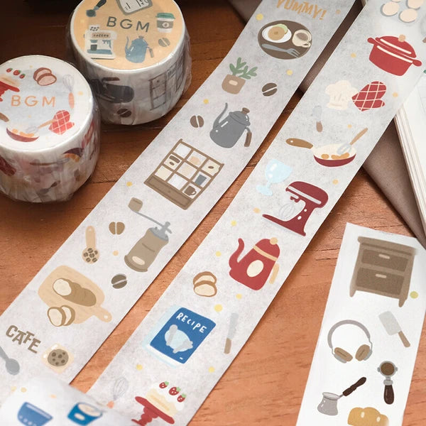 BGM Open Today Washi Tape: Bakery