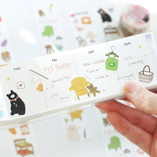 BGM Open Today Washi Tape: Pet Shop