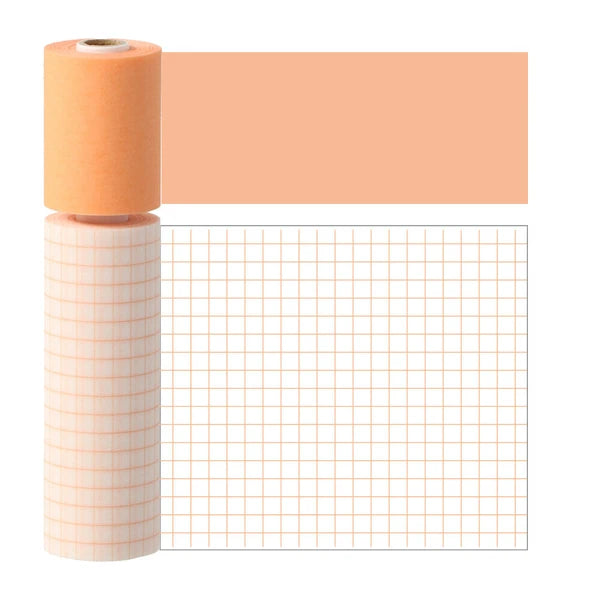 masté Perforated Washi Tape (2 piece): Orange Square