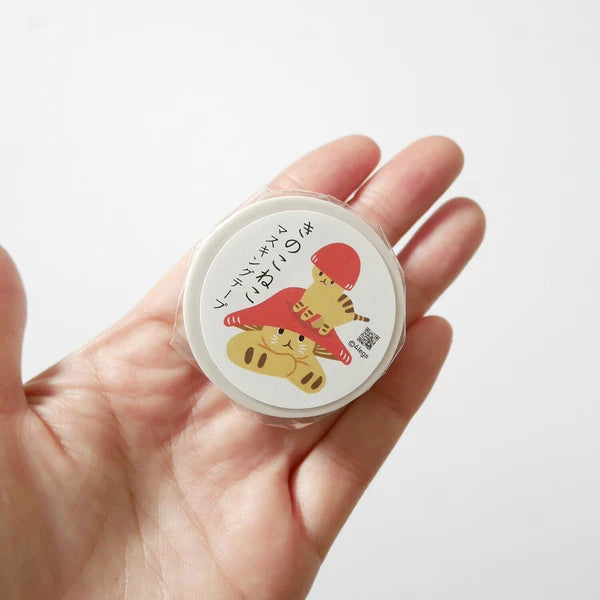 4legs Mushroom cat Washi Tape: Mushroom Cat