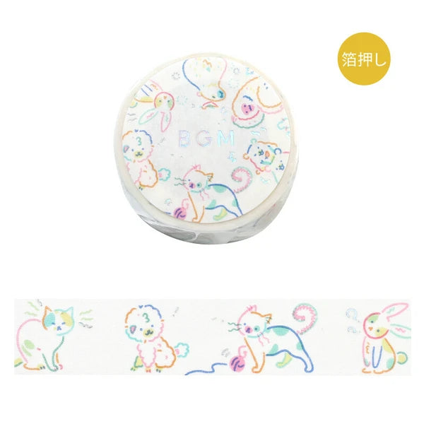 BGM Life Washi Tape: Color Zoo