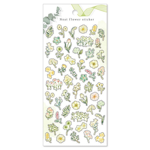 Mind Wave Flower Sticker: Green
