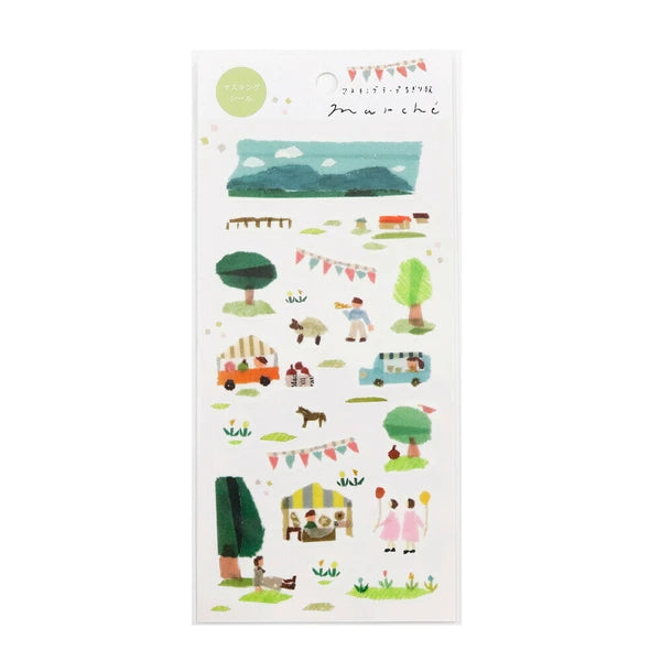 Kamiiso Sansyo X Tamura Miki Sticker: Marche