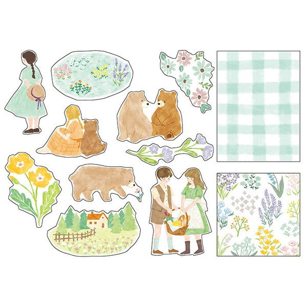 Mind Wave Blooming Sticker: Mint