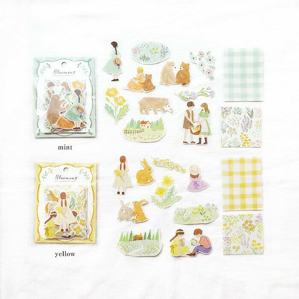 Mind Wave Blooming Sticker: Mint