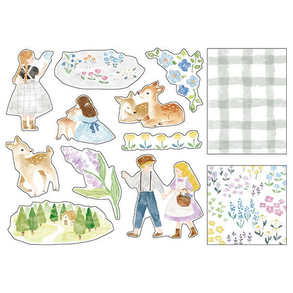 Mind Wave Blooming Sticker: Gray