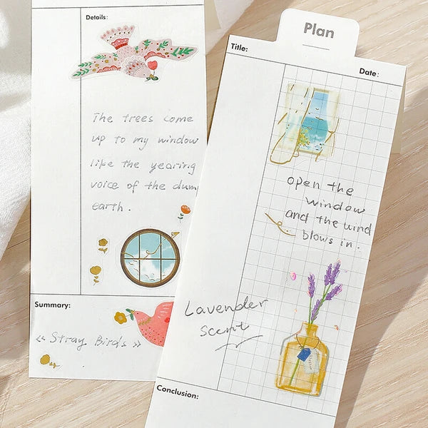 BGM Life Clear Washi Tape: Single-Flower Vase