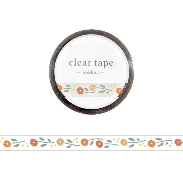 Mind Wave Line Clear PET Tape: Hokkori Hana