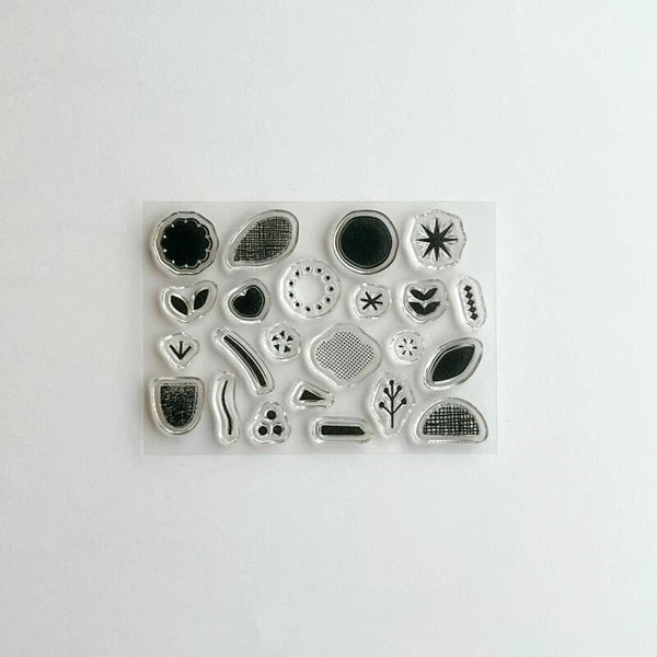 Mizushima JIZAI Clear Pocket Stamp: Flowers