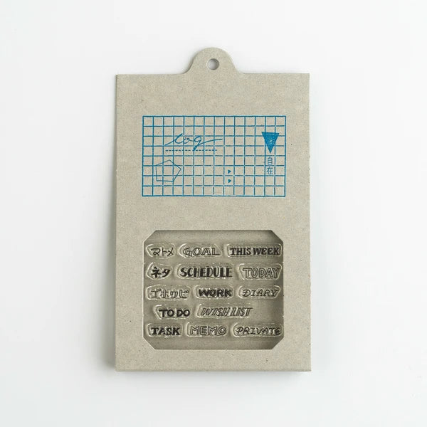 Mizushima JIZAI Clear Log Stamp: Title