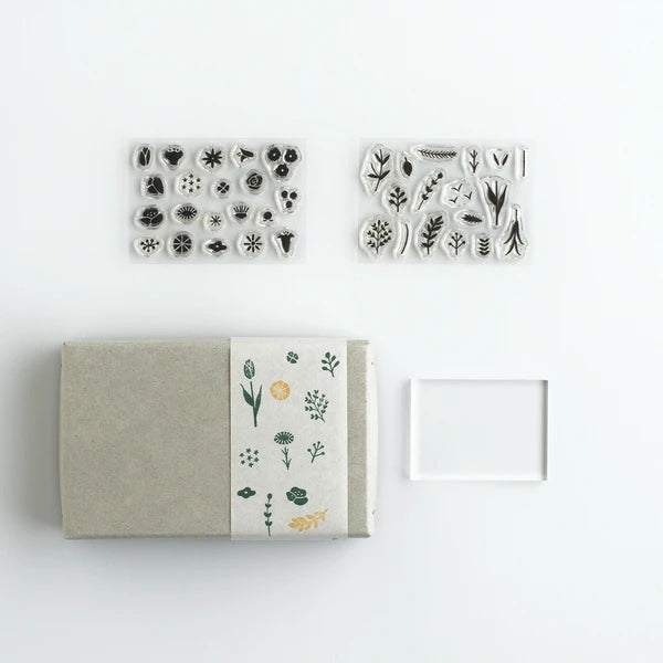 Mizushima JIZAI Clear Stamp Set: Wild Flower