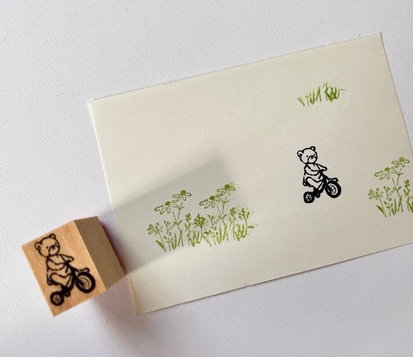 TONIKAKU HOKKAIDO x MA7 Stamp: Tricycle Chibikuma