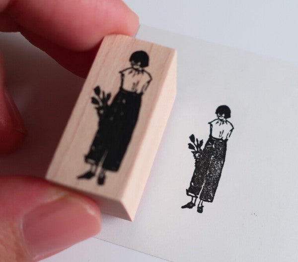 TONIKAKU HOKKAIDO x MA7 Stamp: Tulip basket Fumiko