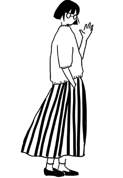 TONIKAKU HOKKAIDO x MA7 Stamp: Striped Fumiko