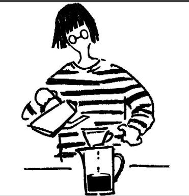 TONIKAKU HOKKAIDO x MA7 Stamp: Morning Coffee Fumiko