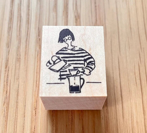 TONIKAKU HOKKAIDO x MA7 Stamp: Morning Coffee Fumiko