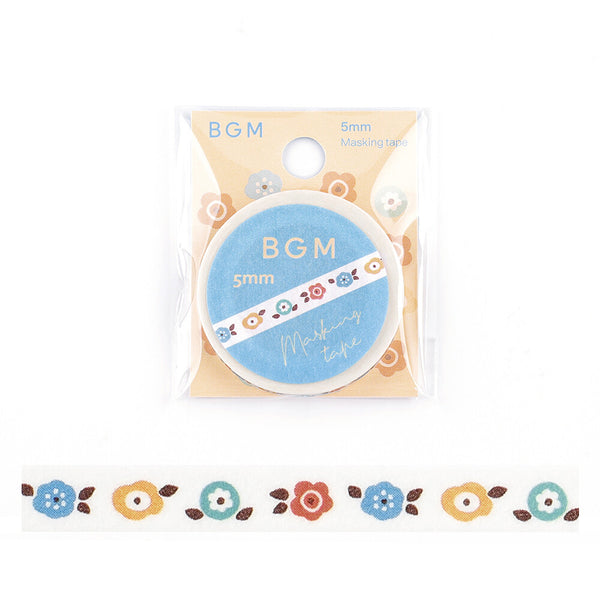 BGM Life Washi Tape: Dusty Flower