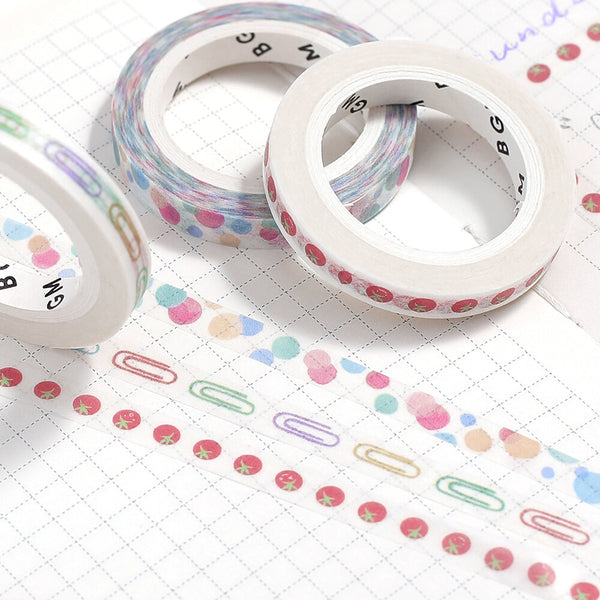BGM Life Washi Tape: Colorful Polka Dots