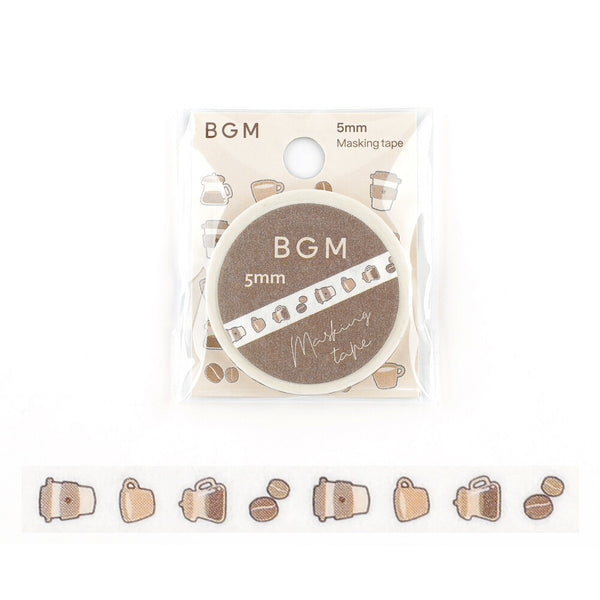 BGM Life Washi Tape: Coffee Hour
