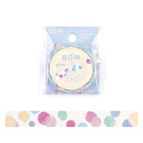 BGM Life Washi Tape: Colorful Polka Dots