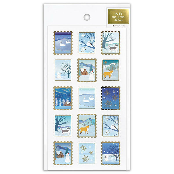 Pearl Seal Stickers: Snow Scene