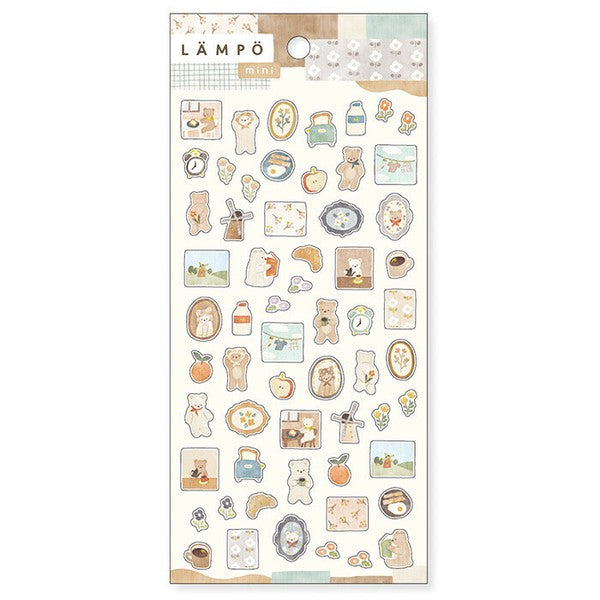 Mind Wave Lampo Mini Sticker:  Morning with a bear